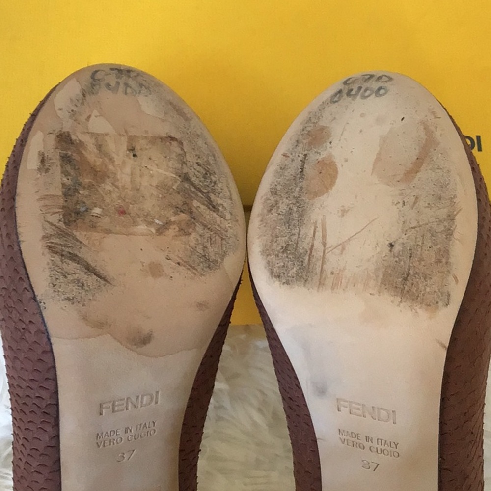 Fendi Dcollet Vitello Python Pumps. - image 6